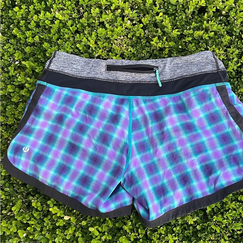 Lululemon plaid shorts